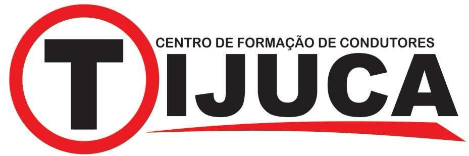 Logo da Autoescola Tijuca, com um carro e o nome da autoescola